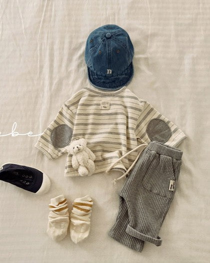 予約[valubebe]ワイドワッフルバギーパンツ