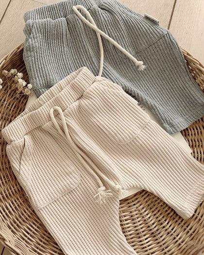 予約[valubebe]ワイドワッフルバギーパンツ