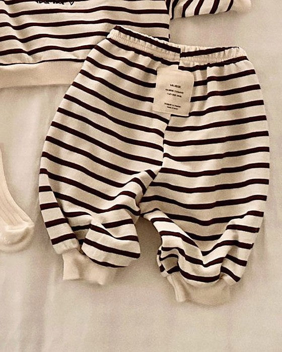 予約[valubebe]コージー ボーダーパンツ