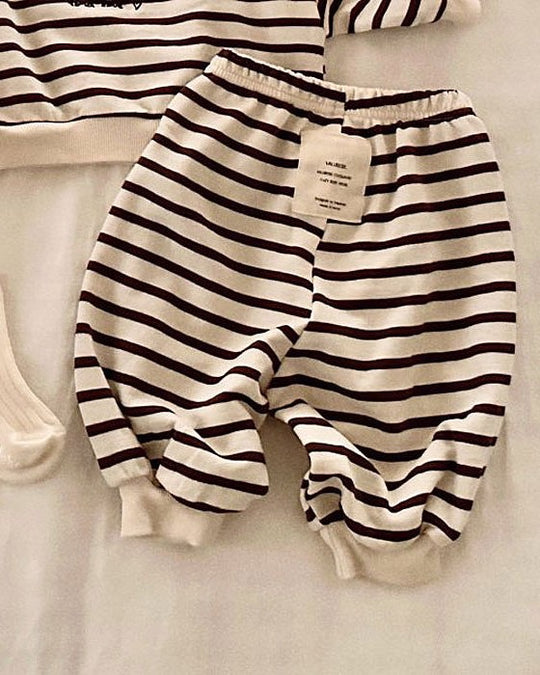 予約[valubebe]コージー ボーダーパンツ