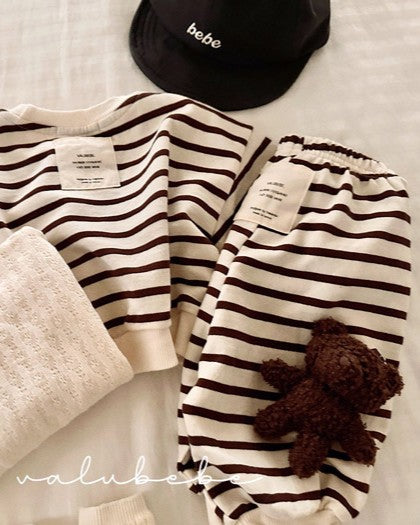 予約[valubebe]コージー ボーダーパンツ