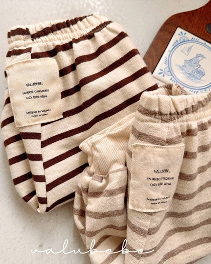 予約[valubebe]コージー ボーダーパンツ