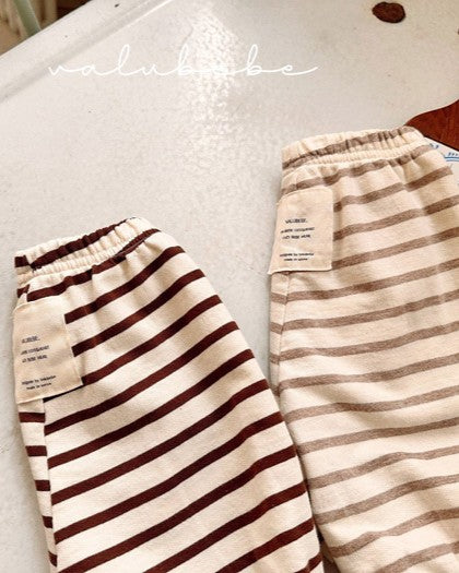 予約[valubebe]コージー ボーダーパンツ
