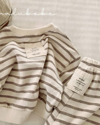 予約[valubebe]コージー ボーダーパンツ