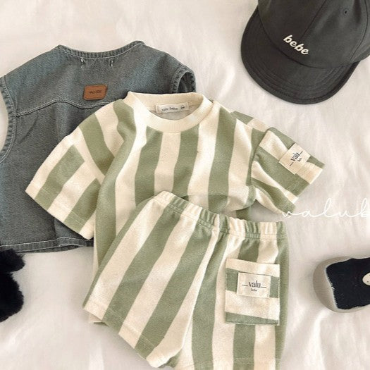 [valubebe]vertical terry pants