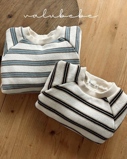 [valubebe]マルチボーダー裏起毛mtm