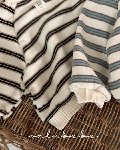 [valubebe]マルチボーダー裏起毛mtm