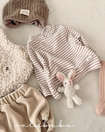 [valubebe]ストライプハーフネックカットソー