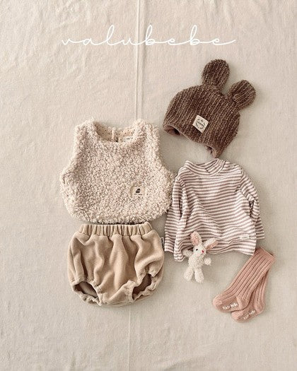 [valubebe]ストライプハーフネックカットソー