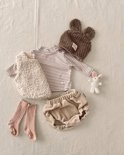 [valubebe]ストライプハーフネックカットソー