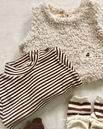 [valubebe]ストライプハーフネックカットソー