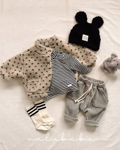 [valubebe]ストライプハーフネックカットソー