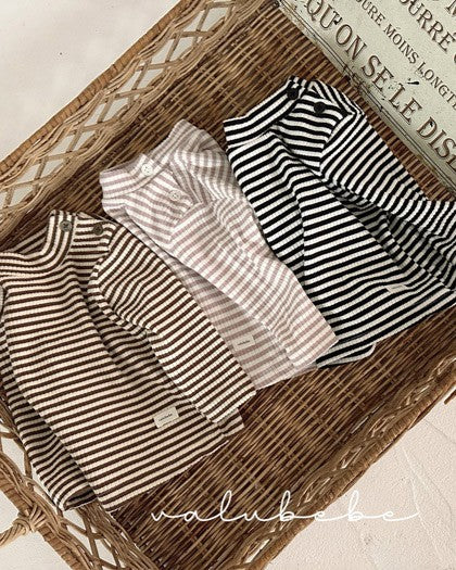 [valubebe]ストライプハーフネックカットソー