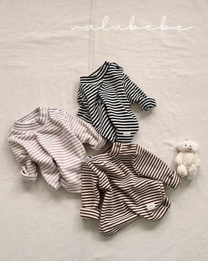 [valubebe]ストライプハーフネックカットソー