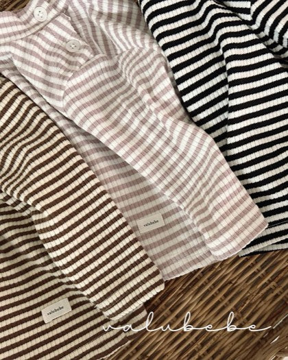 [valubebe]ストライプハーフネックカットソー