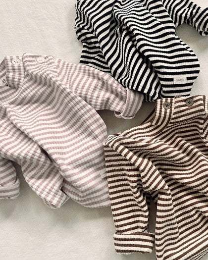 [valubebe]ストライプハーフネックカットソー