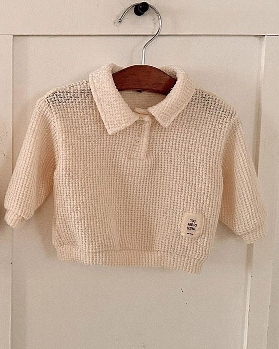 予約[valubebe]ソフトニットカラーポロ