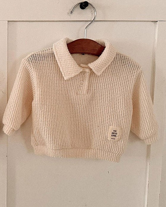 予約[valubebe]ソフトニットカラーポロ