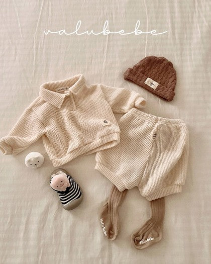 予約[valubebe]ソフトニットカラーポロ