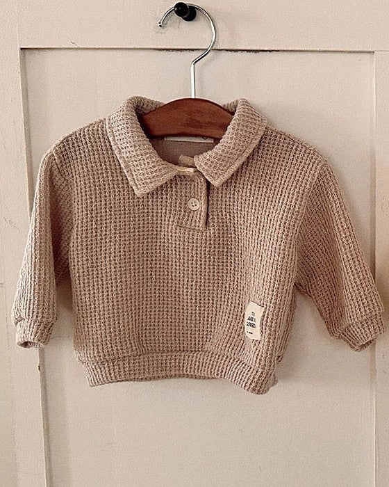 予約[valubebe]ソフトニットカラーポロ