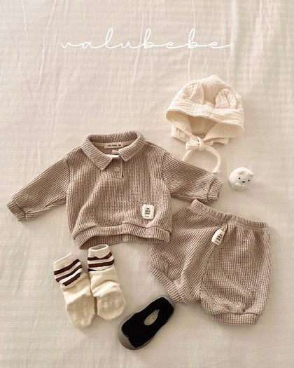 予約[valubebe]ソフトニットカラーポロ