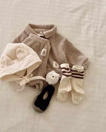 予約[valubebe]ソフトニットカラーポロ