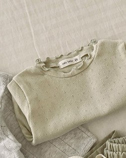 予約[valubebe]ソフトフリルT