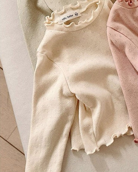 予約[valubebe]ソフトフリルT