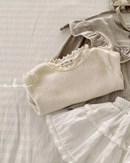 予約[valubebe]ソフトフリルT