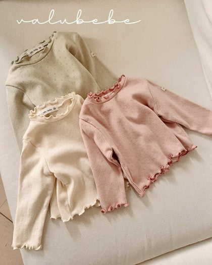 予約[valubebe]ソフトフリルT