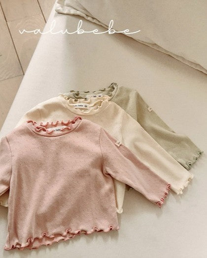 予約[valubebe]ソフトフリルT