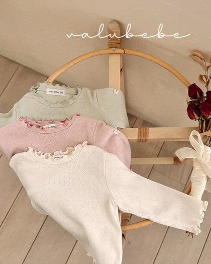 予約[valubebe]ソフトフリルT