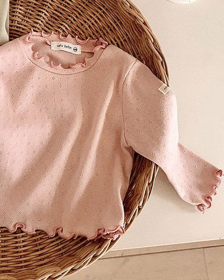 予約[valubebe]ソフトフリルT