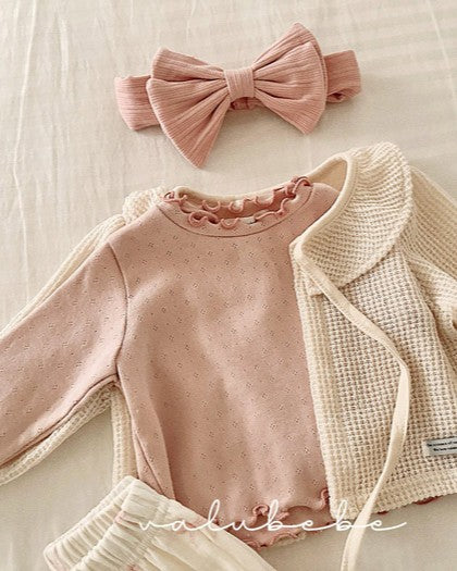 予約[valubebe]ソフトフリルT