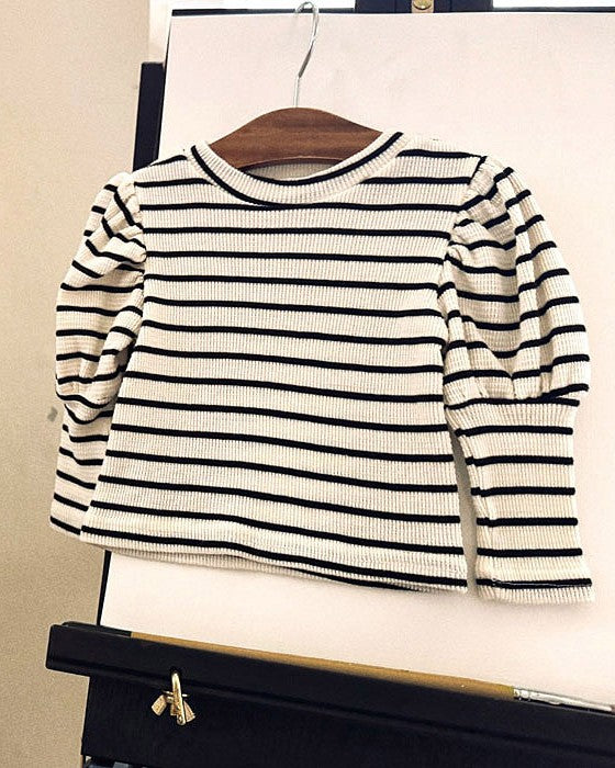 予約[valubebe]ストライプパフT