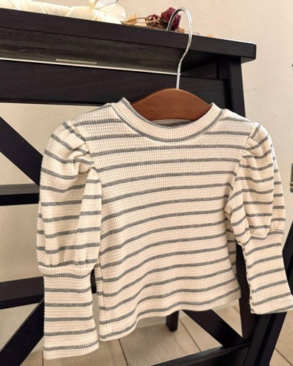 予約[valubebe]ストライプパフT