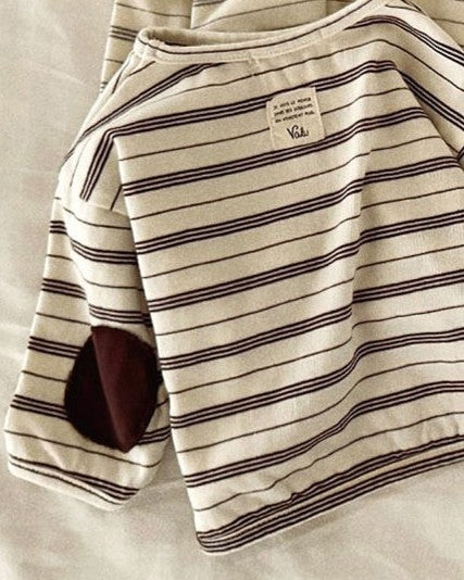 予約[valubebe]オールデイ肘パッチT