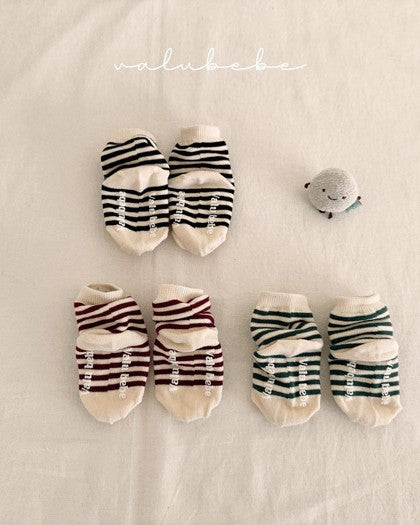 [valubebe]borderリブソックス