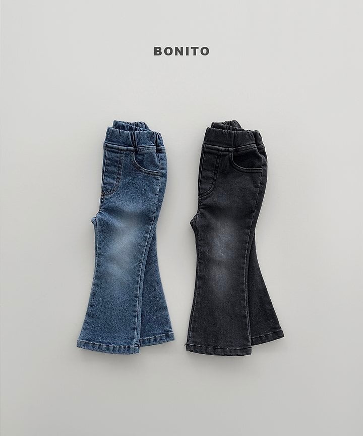[BONITO]ブーツカットストレッチデニムパンツ