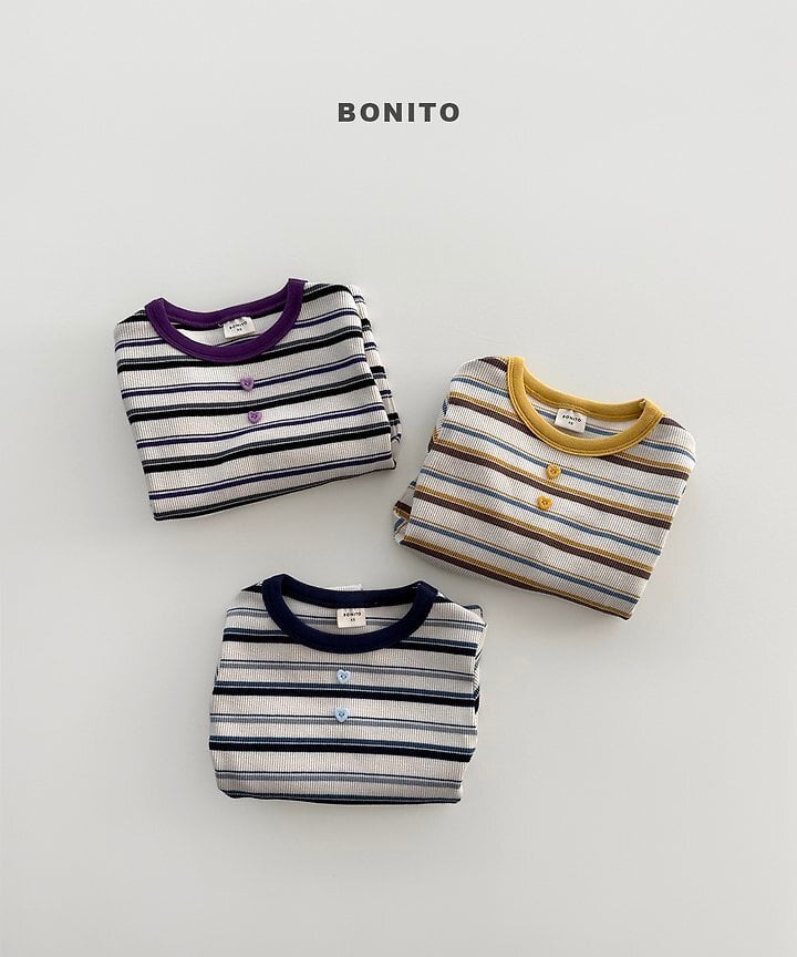 [BONITO]ハートボタンT
