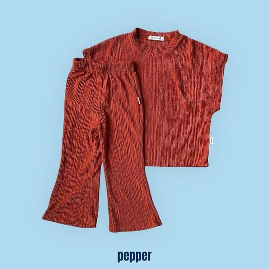 [pepper]pleated T