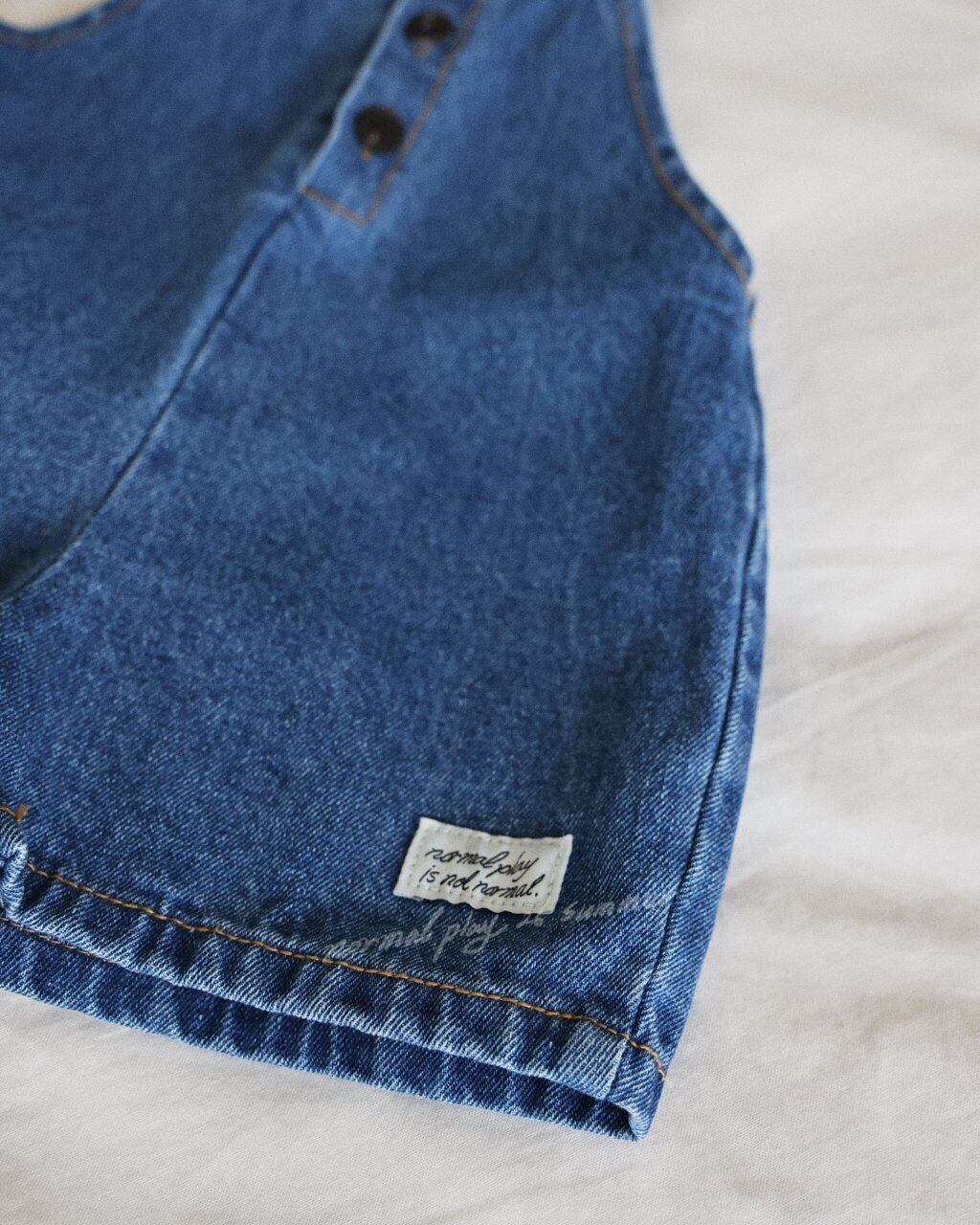 [NORMAL PLAY]papi denim overalls