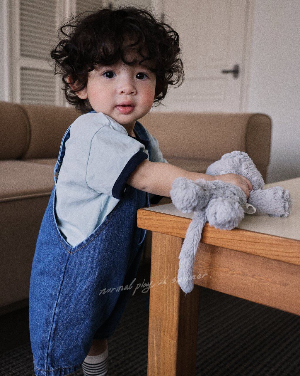 [NORMAL PLAY]papi denim overalls