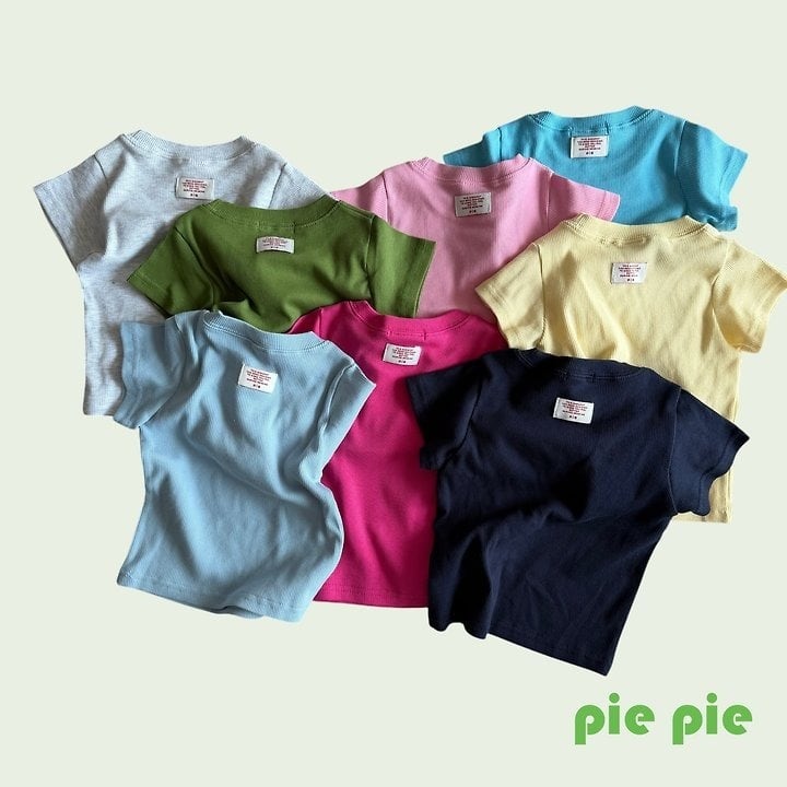 [pie]mimi ribbed short sleeve T