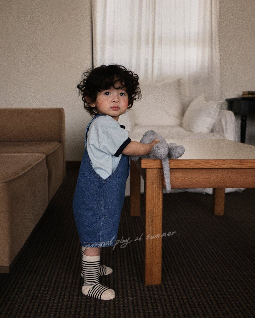 [NORMAL PLAY]papi denim overalls