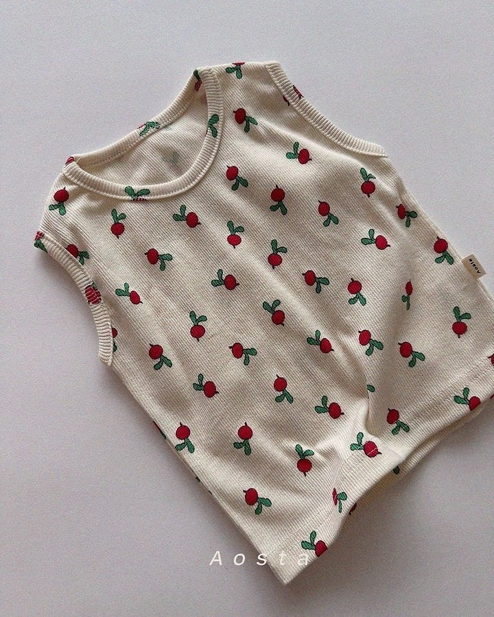 [aosta]lip sleeveless T