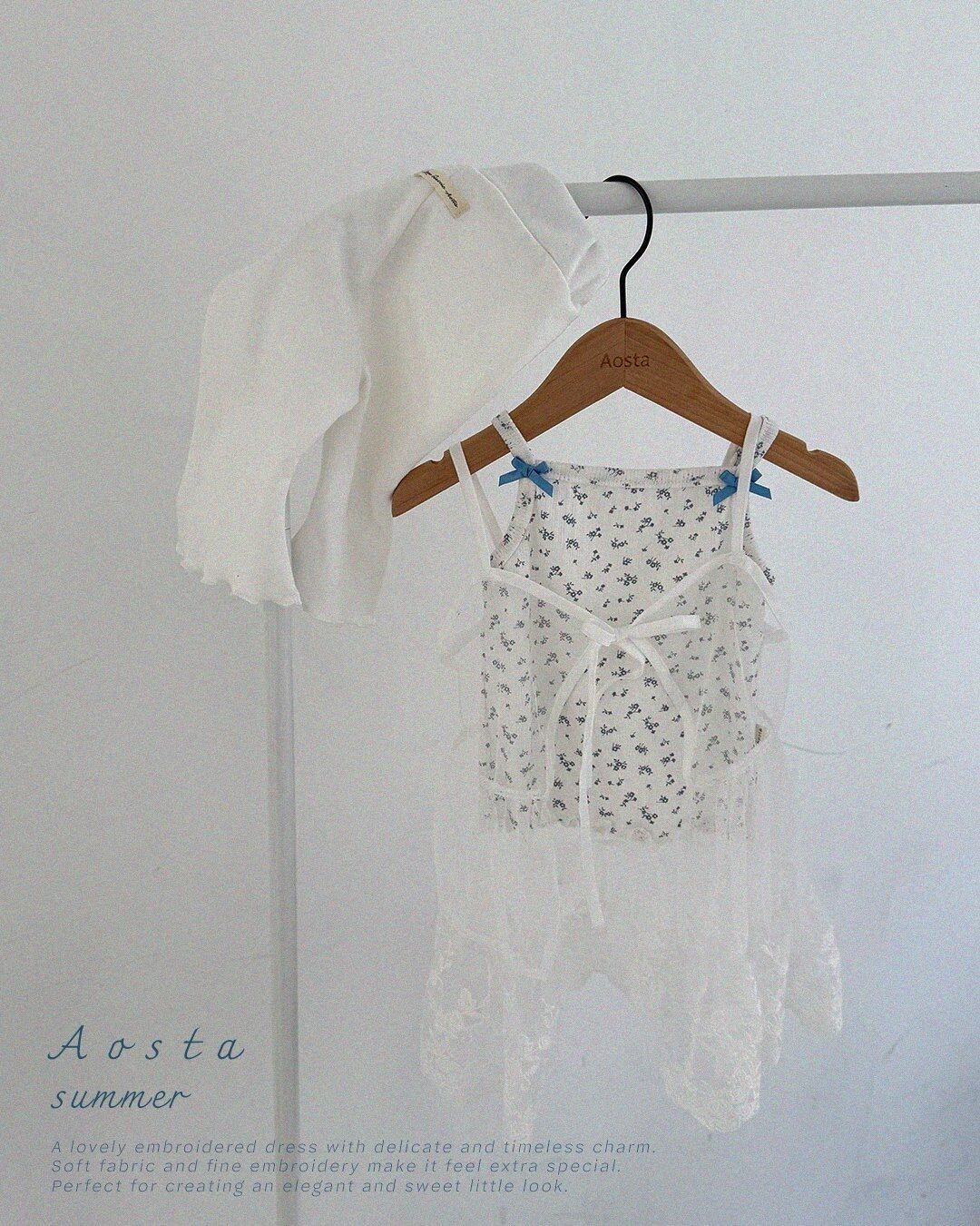 [aosta]lace open dress