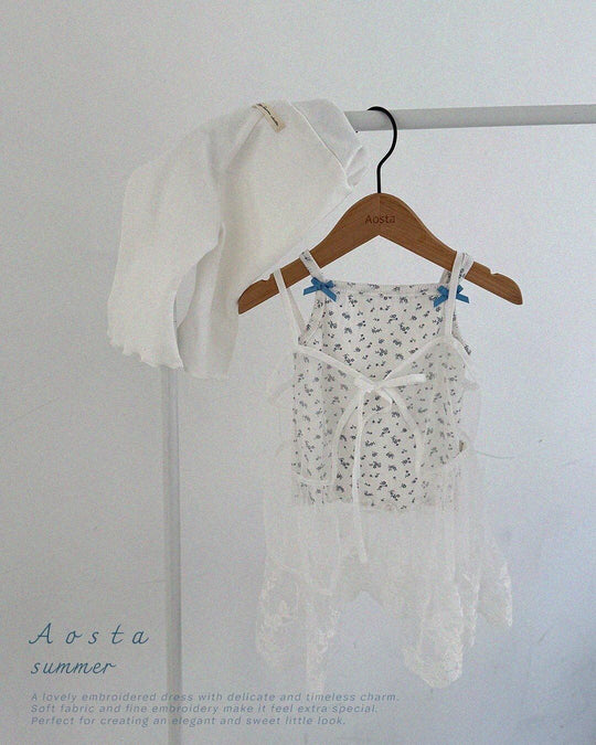 [aosta]lace open dress