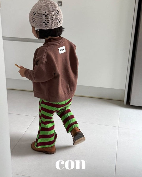 [con]Chocolate color flared pants