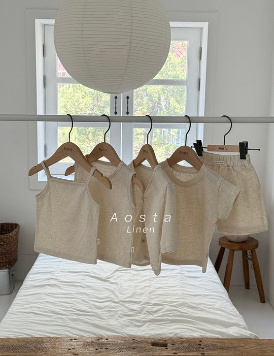 [aosta]linen short sleeve T